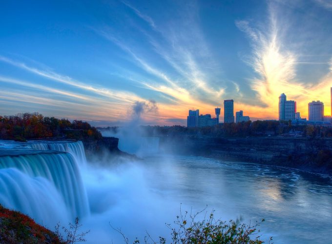 Wallpaper Niagara Falls, waterfall, New York, USA, 4k, Travel 256308465